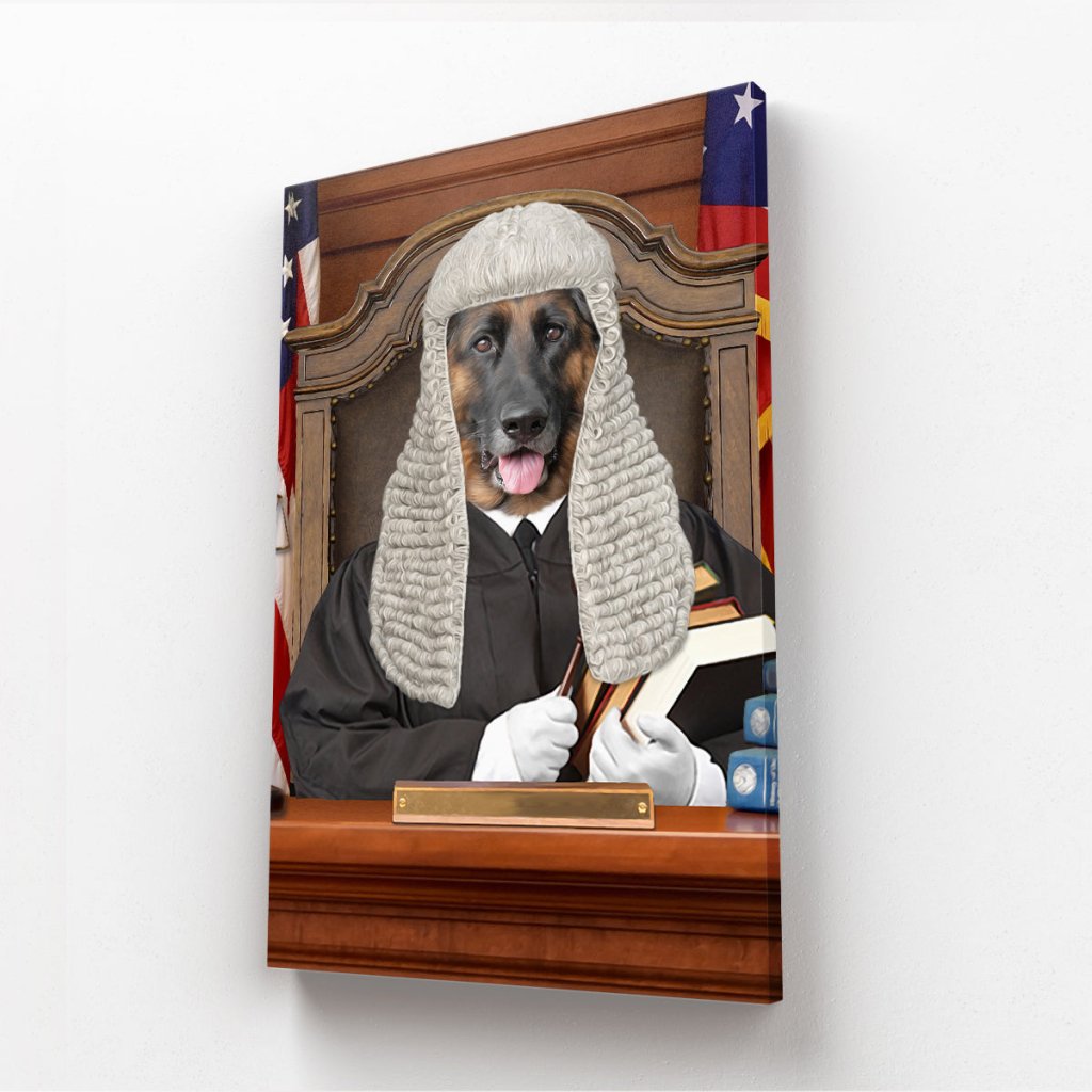 Pet Portraits | The Judge: Custom Pet Canvas | Paw & Glory