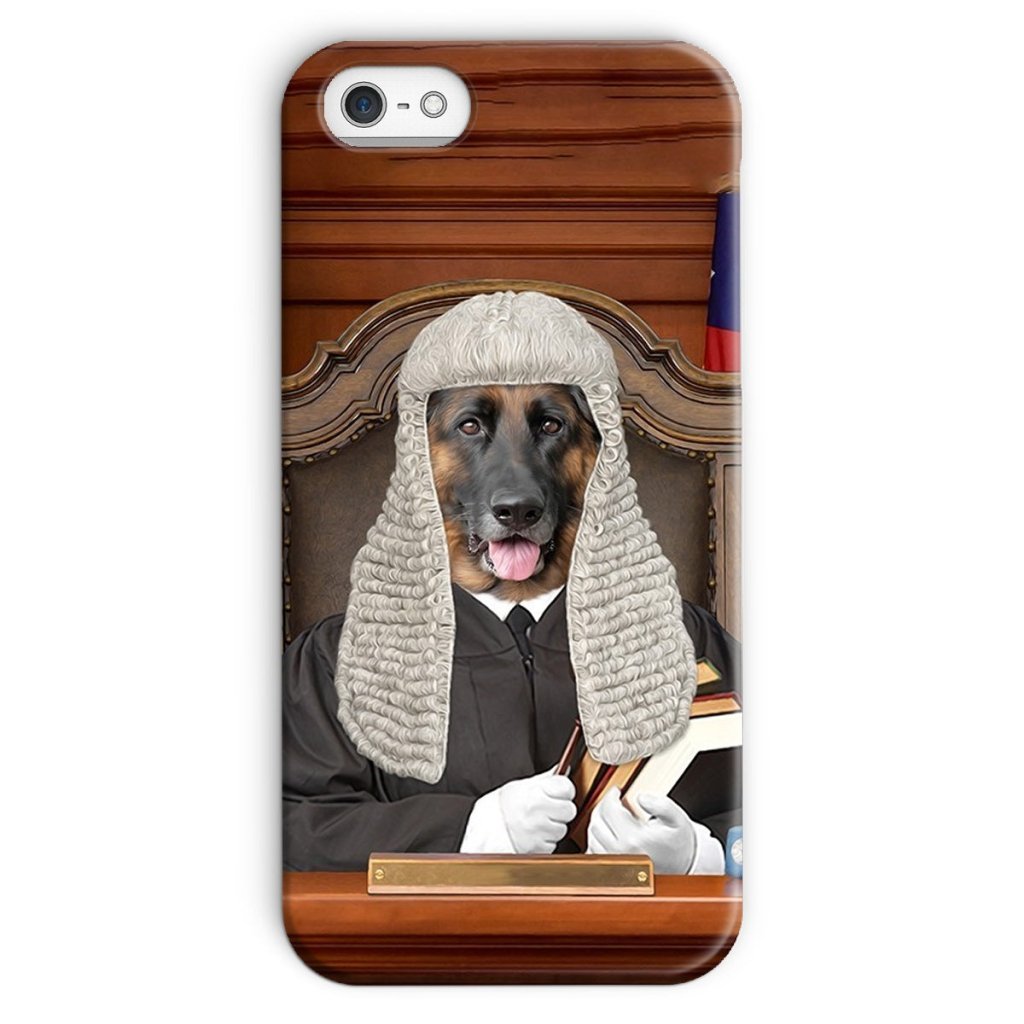 Pet Portraits | The Judge: Custom Pet Phone Case | Paw & Glory