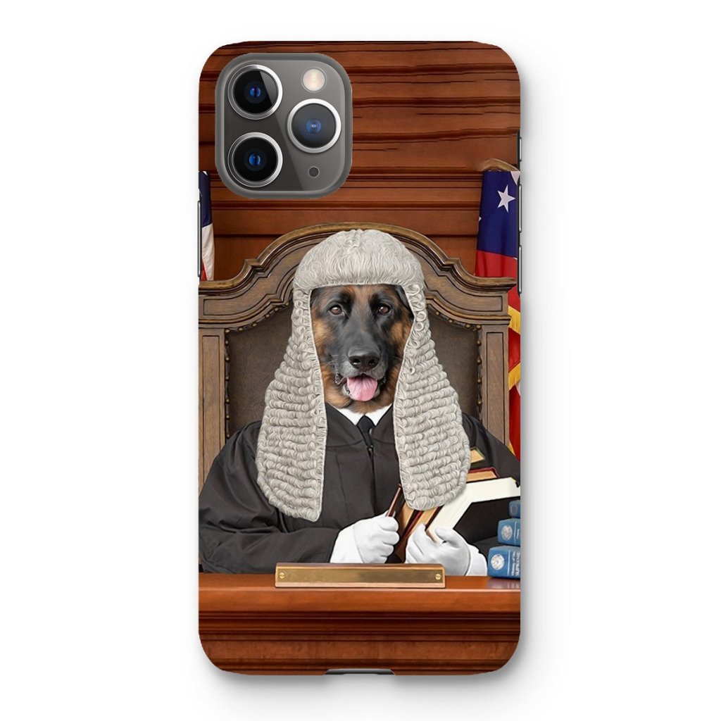 Pet Portraits | The Judge: Custom Pet Phone Case | Paw & Glory