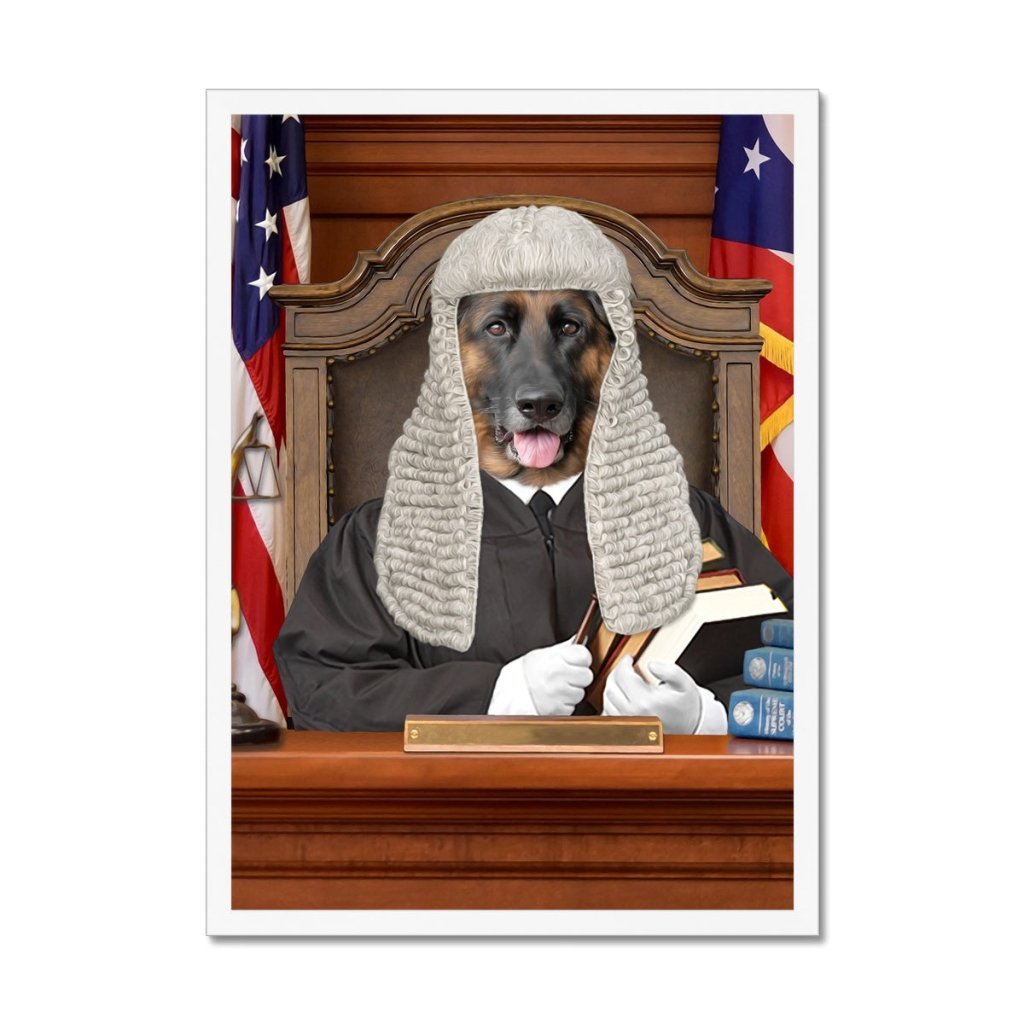 Pet Portraits | The Judge: Custom Pet Portrait | Paw & Glory