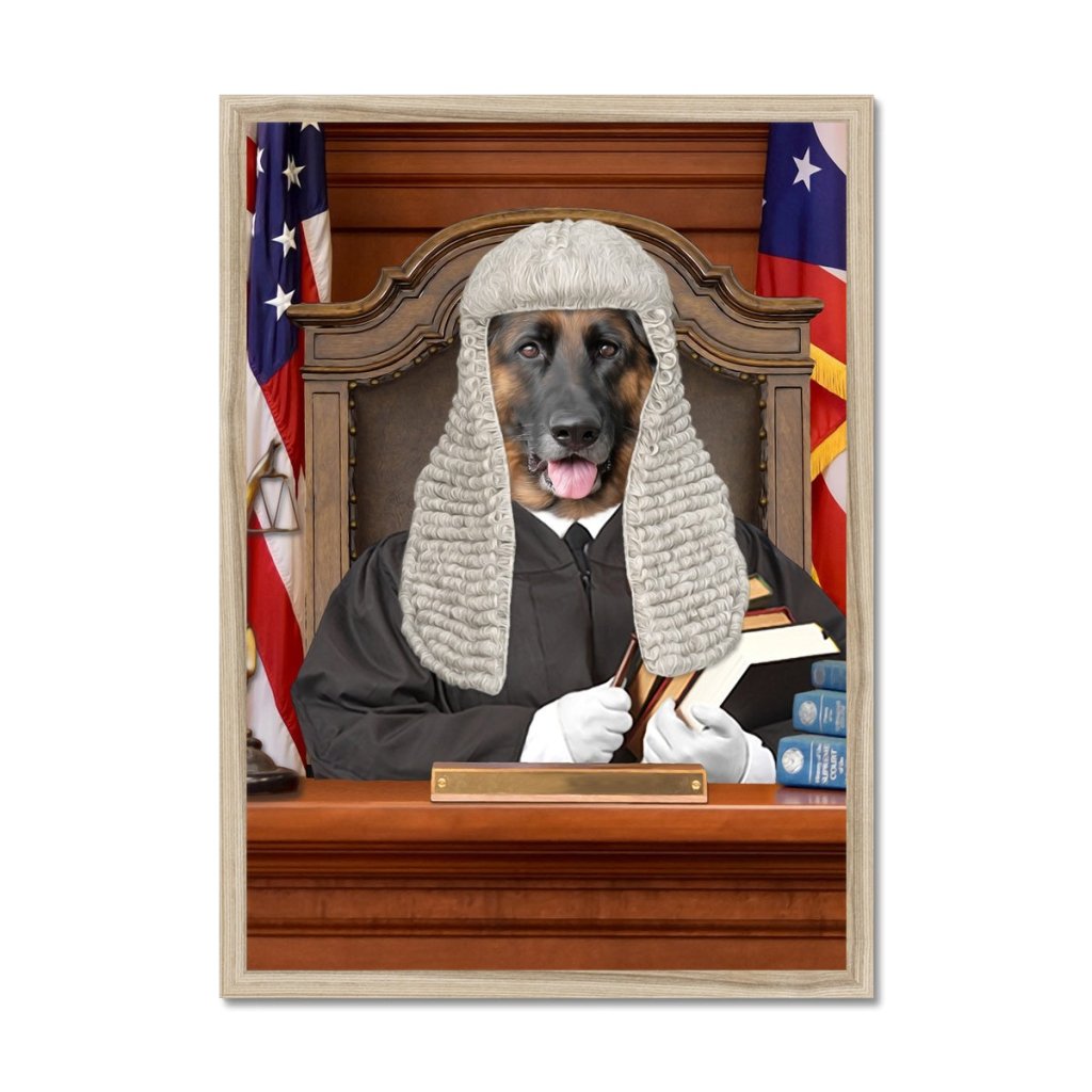 Pet Portraits | The Judge: Custom Pet Portrait | Paw & Glory