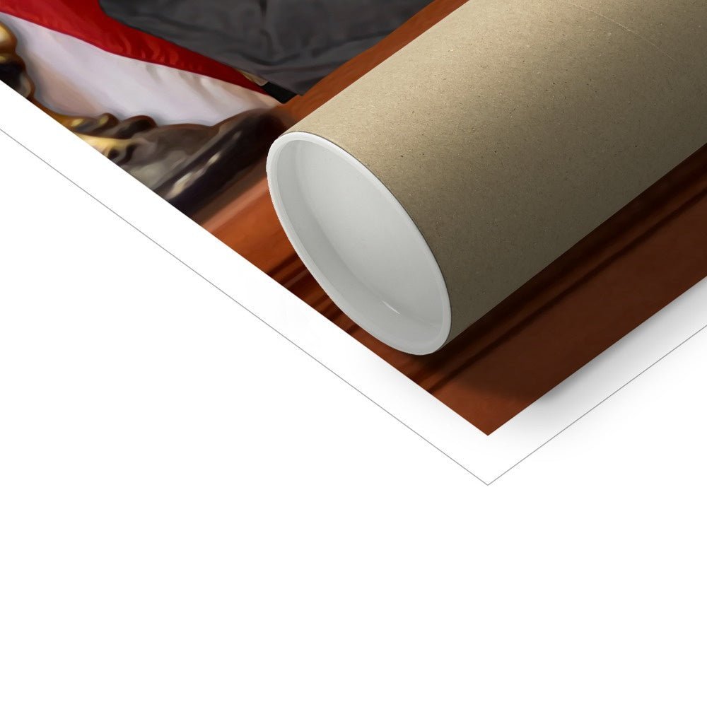 The Judge: Custom Pet Poster - Paw & Glory - Dog Portraits - Pet Portraits