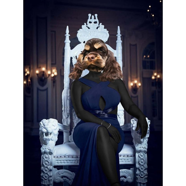 Reality Queen Custom Digital Download Pet Portrait | Pet Portrait From Photo | Paw & Glory