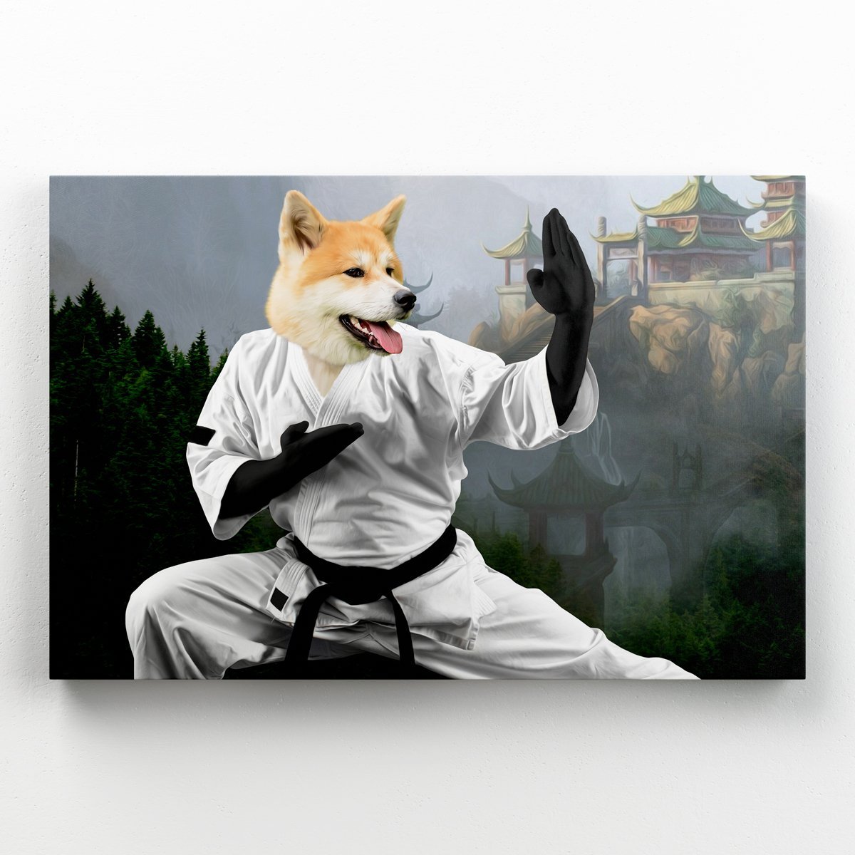 Pet Portraits | The Karate Master: Custom Pet Canvas | Paw & Glory