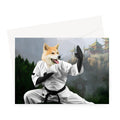 The Karate Master: Custom Pet Greeting Card