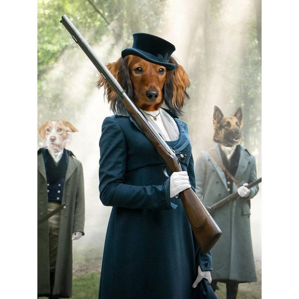 Regency Lady: Custom Digital Download Pet Portrait | royal pet portrait | Paw & Glory