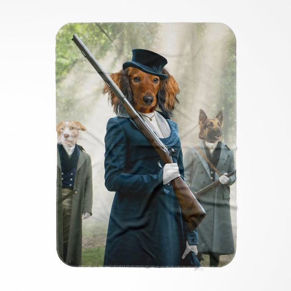 Regency Lady: Custom Pet Blanket | royal pet portrait | Paw & Glory
