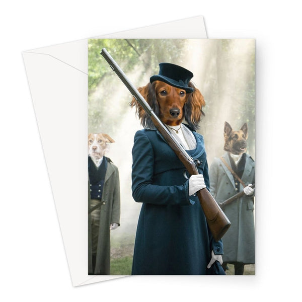 Regency Lady: Custom Pet Greeting Card | royal pet portrait | Paw & Glory