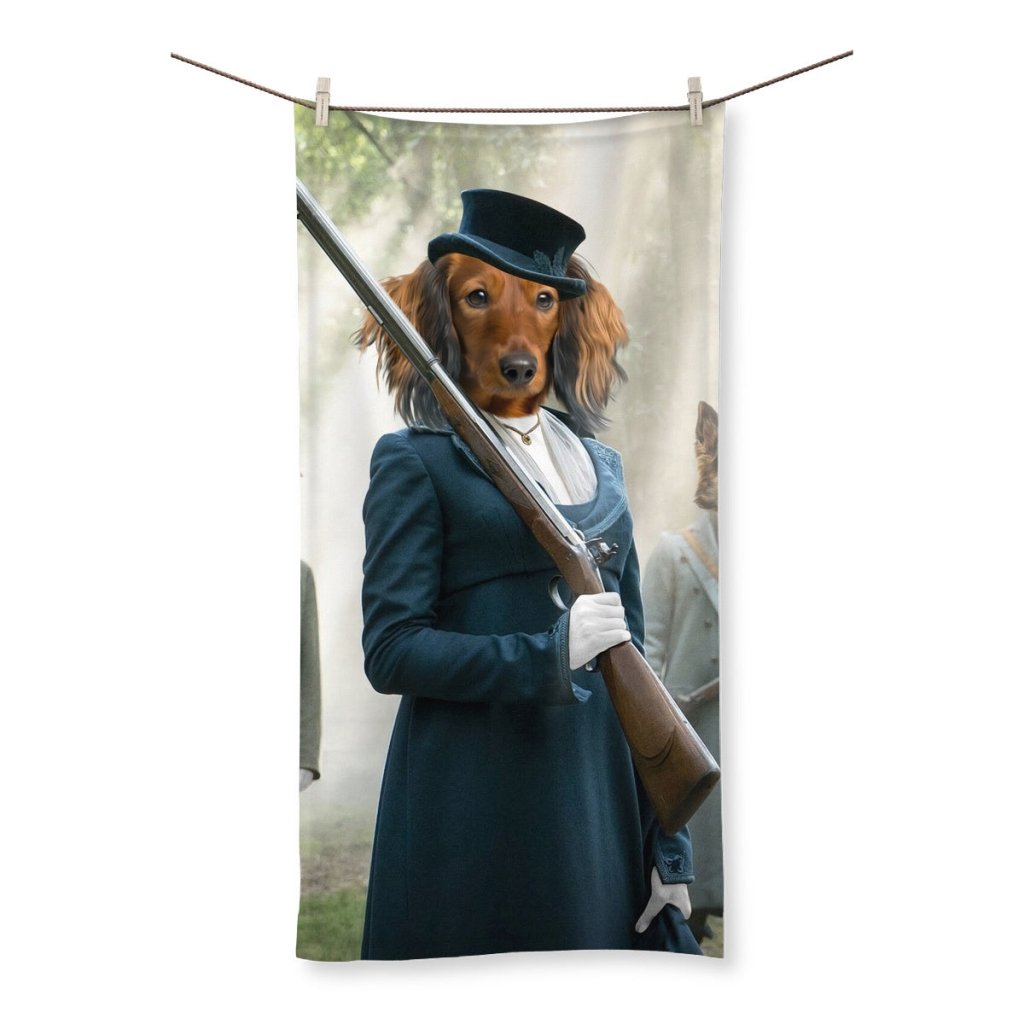 Pet Portraits | The Kate (Bridgerton Inspired): Custom Pet Towel | Paw & Glory