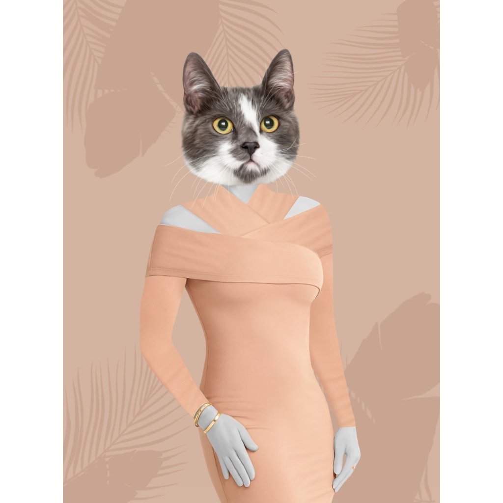 Coastal Glamour Star Custom Digital Pet Portrait...