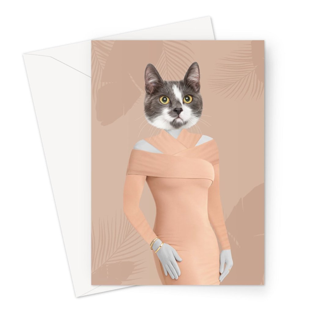 Pet Portraits | The Kelly (Real Housewives of Orange County): Custom Pet Greeting Card | Paw & Glory