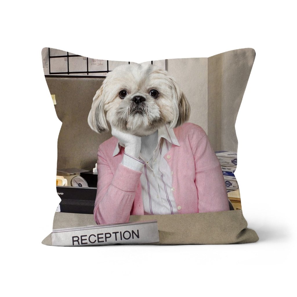 Pet Portraits | The Kelly (The Office USA Inspired): Custom Pet Pillow | Paw & Glory