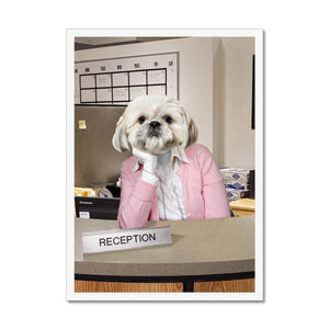 The Kelly (The Office USA Inspired): Custom Pet Portrait - Paw & Glory - Dog Portraits - Pet Portraits