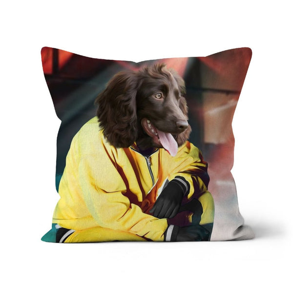 Hip Hop Artist Custom Pet Pillow | Funny Pet Portrait | Paw & Glory