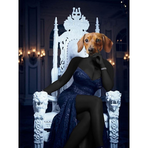 Reality Queen Custom Digital Download Pet Portrait | Pet Portrait From Photo | Paw & Glory