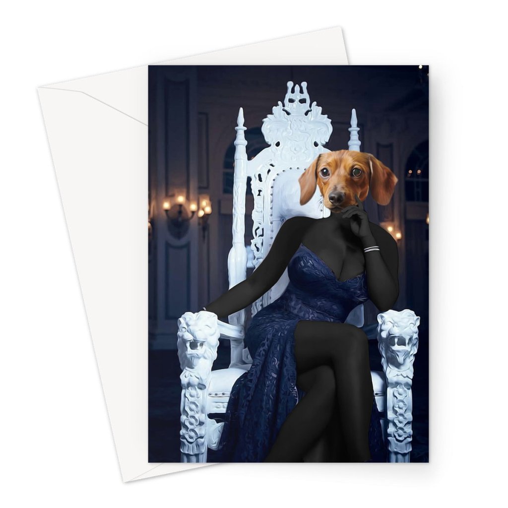 Reality Queen: Custom Pet Greeting Card | Paw & Glory