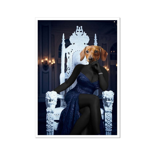 Reality Queen Custom Pet Poster | Pet Portrait Print | Paw & Glory