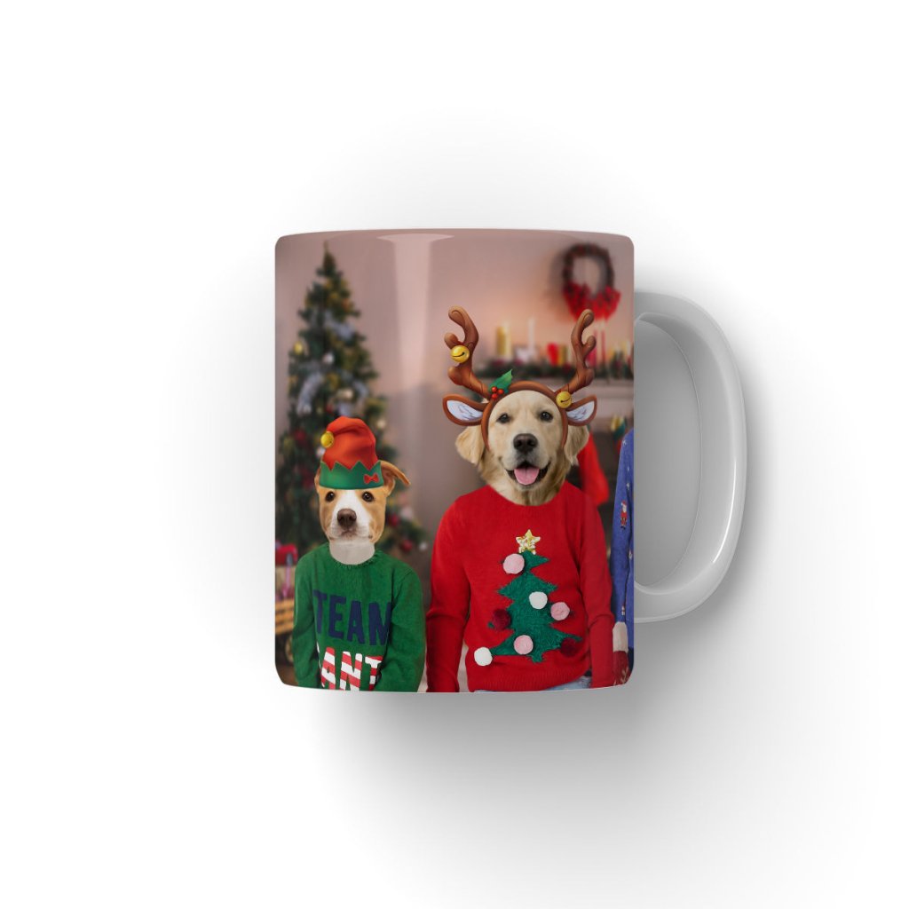 Pet Portraits | The Kids Christmas: Custom Pet Coffee Mug | Paw & Glory