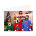 The Kids Christmas: Custom Pet Greeting Card