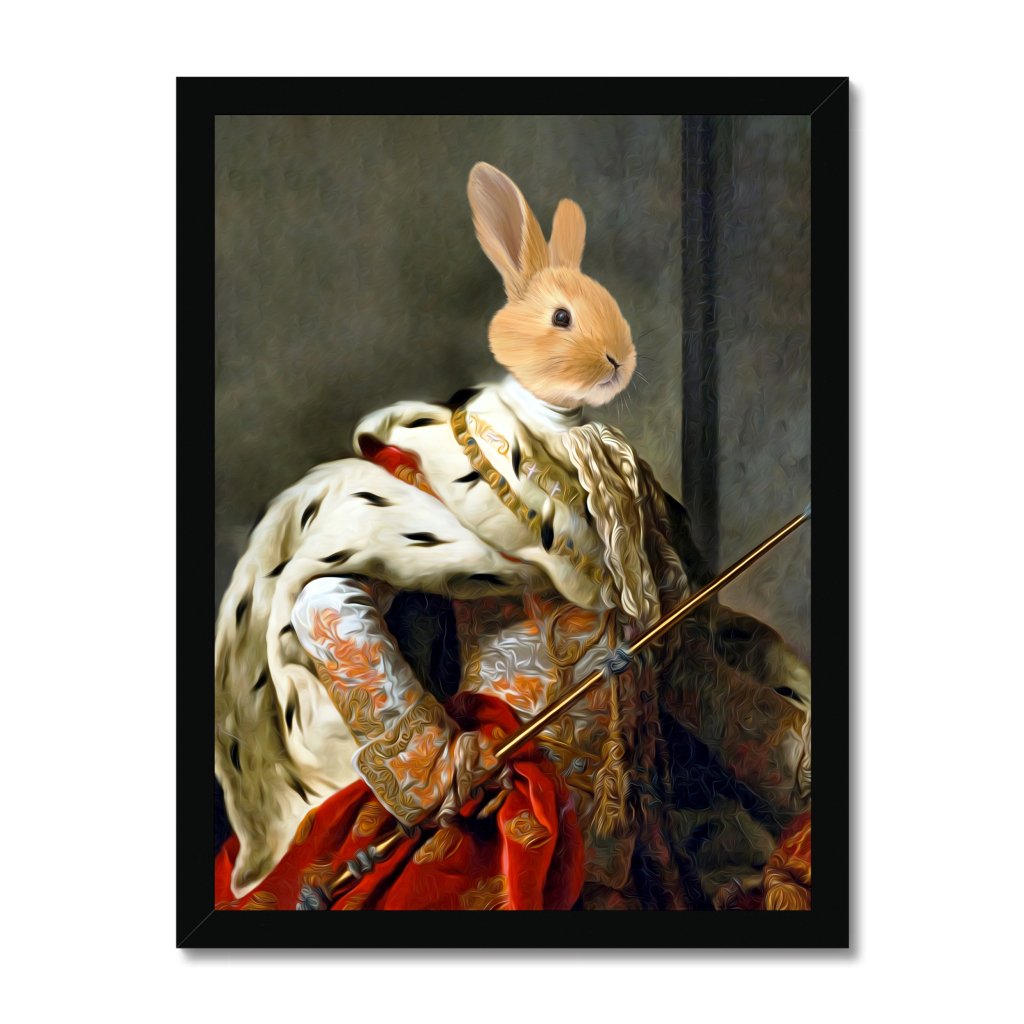 Pet Portraits | The King: Animal Art Framed Portrait | Paw & Glory