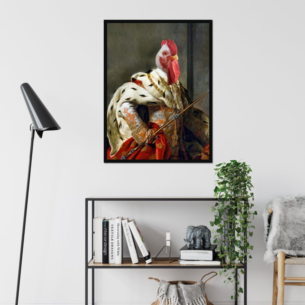 Pet Portraits | The King: Animal Art Framed Portrait | Paw & Glory