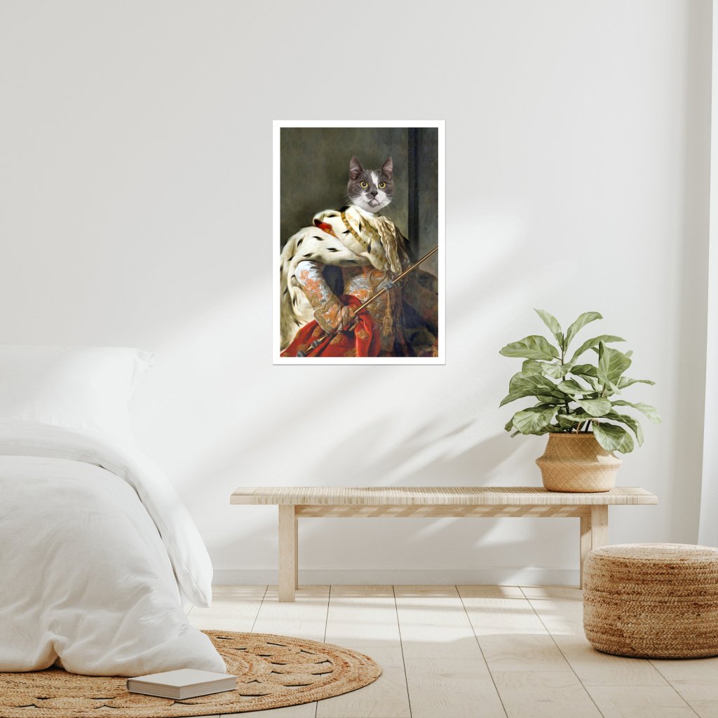 Pet Portraits | The King: Animal Art Poster | Paw & Glory