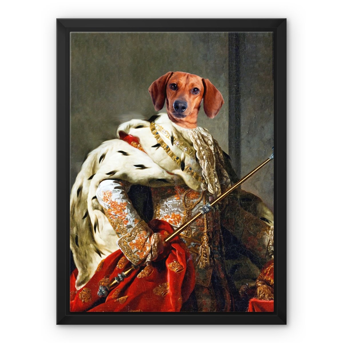 Pet Portraits | The King: Custom Pet Canvas | Paw & Glory