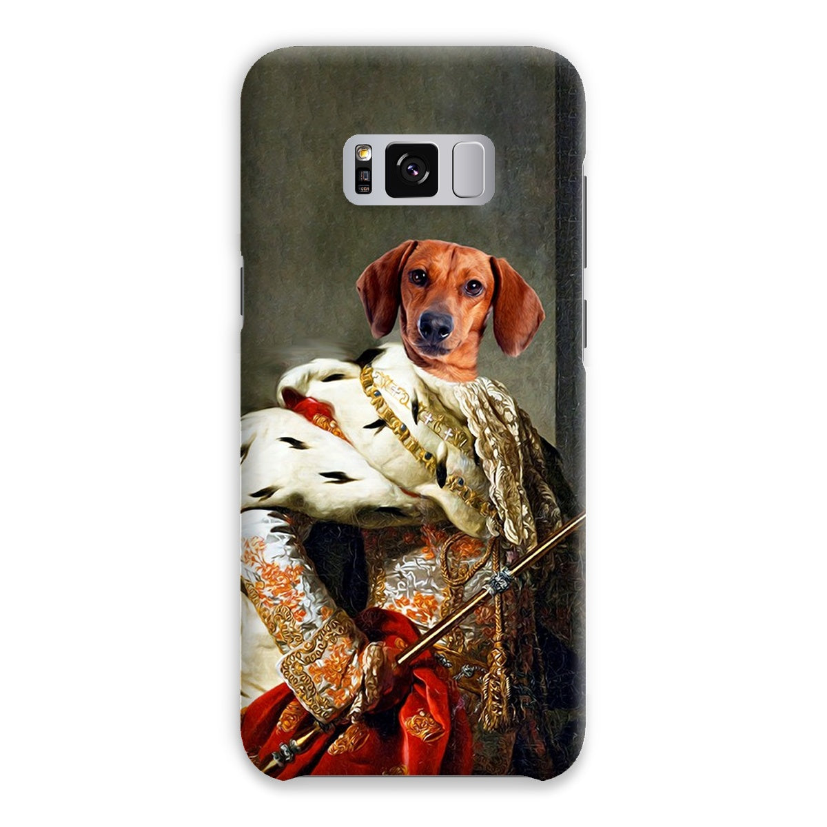 Pet Portraits | The King: Custom Pet Phone Case | Paw & Glory