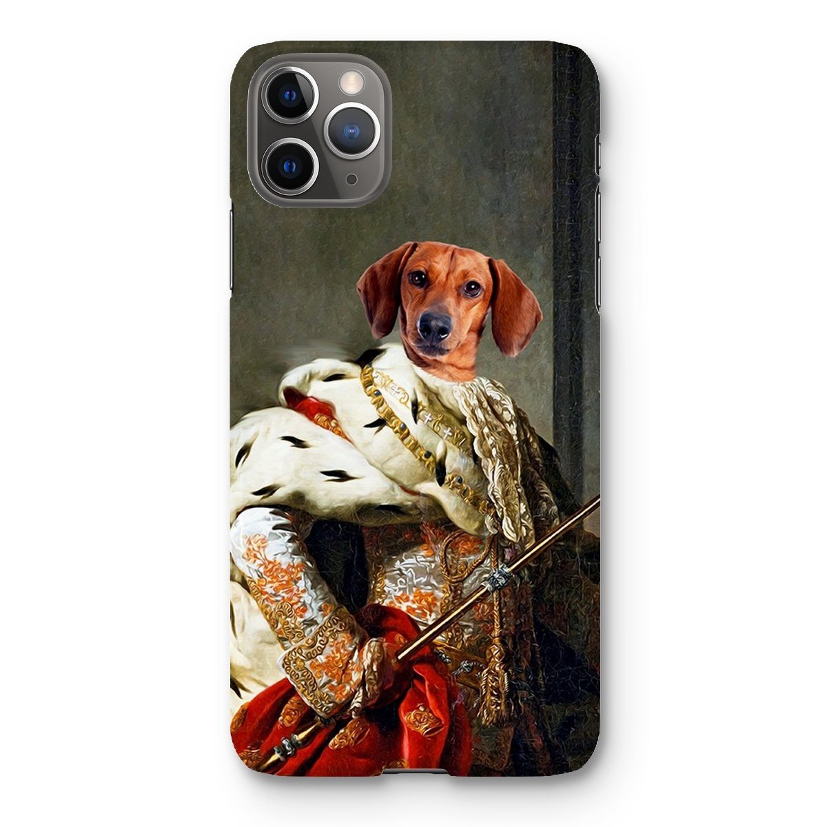 Pet Portraits | The King: Custom Pet Phone Case | Paw & Glory