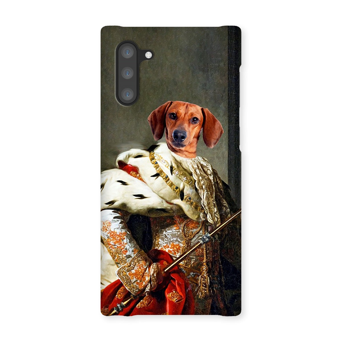 The King: Custom Pet Phone Case - Paw & Glory - Dog Portraits - Pet Portraits
