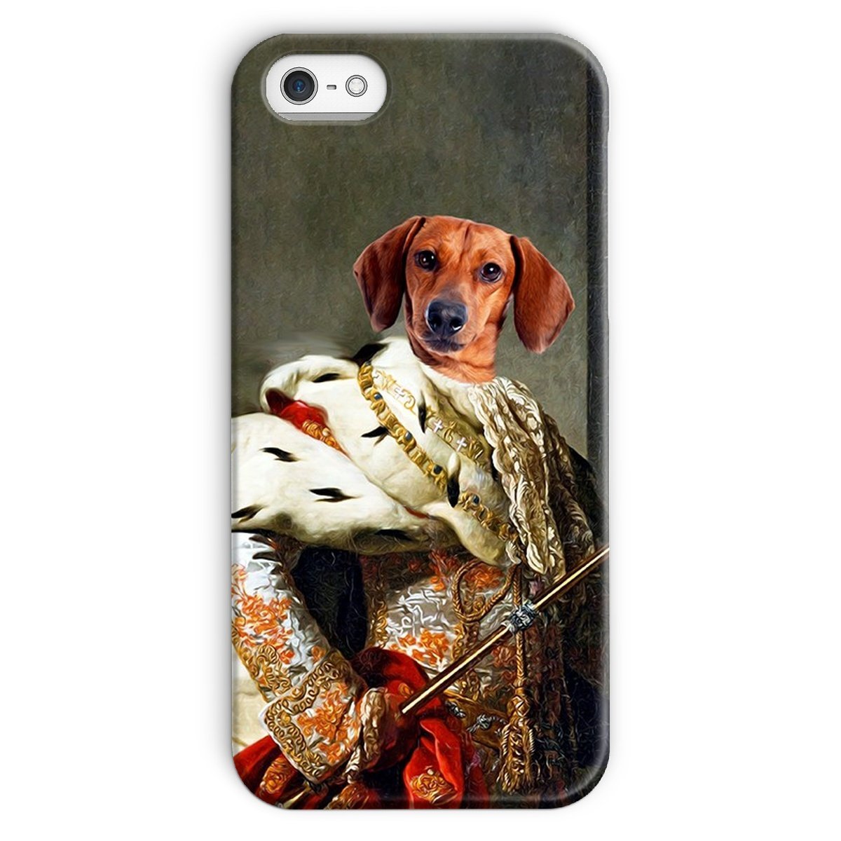 Pet Portraits | The King: Custom Pet Phone Case | Paw & Glory