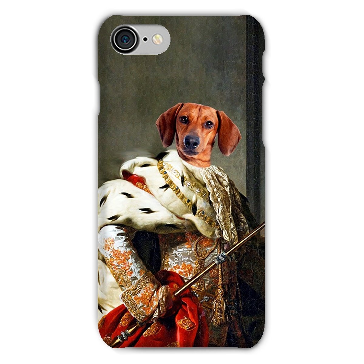 Pet Portraits | The King: Custom Pet Phone Case | Paw & Glory
