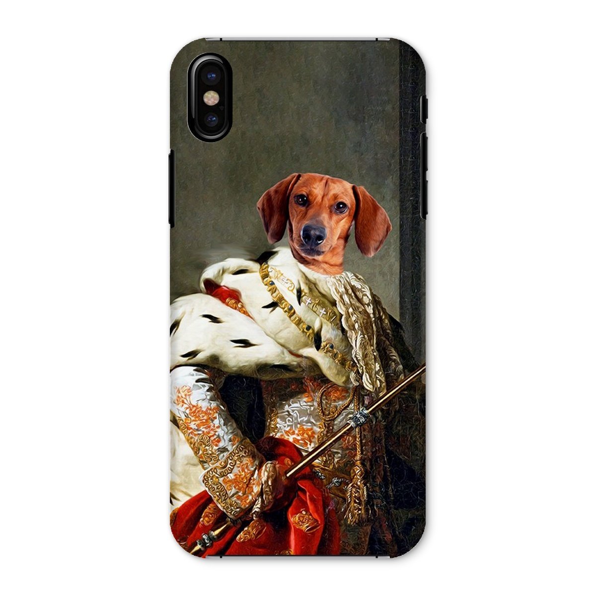 Pet Portraits | The King: Custom Pet Phone Case | Paw & Glory