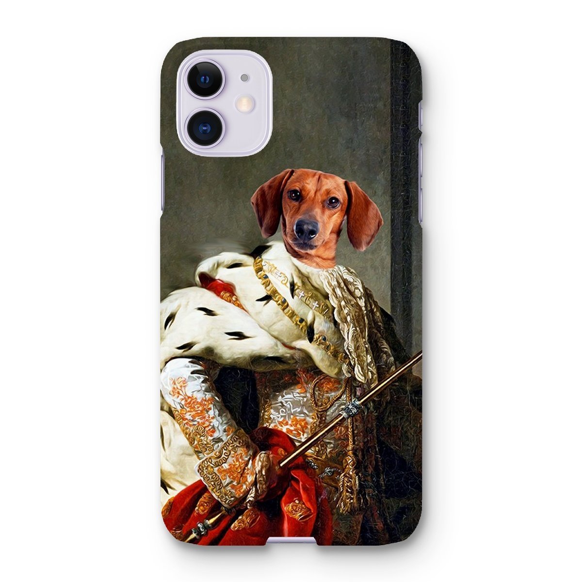 Pet Portraits | The King: Custom Pet Phone Case | Paw & Glory