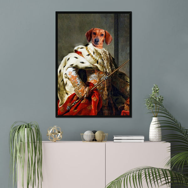 The King: Custom Pet Portrait | framed pet portrait | Paw & Glory