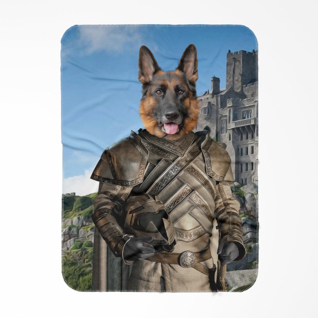 Pet Portraits | The King Maker (House Of The Dragon Inspired): Custom Pet Blanket | Paw & Glory