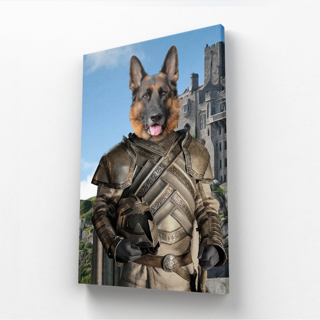 Pet Portraits | The King Maker (House Of The Dragon Inspired): Custom Pet Canvas | Paw & Glory