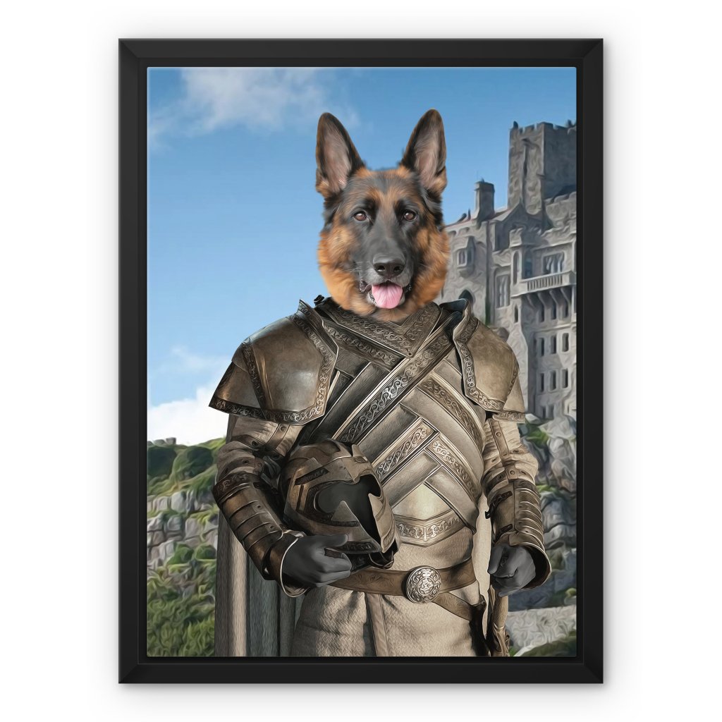 Pet Portraits | The King Maker (House Of The Dragon Inspired): Custom Pet Canvas | Paw & Glory