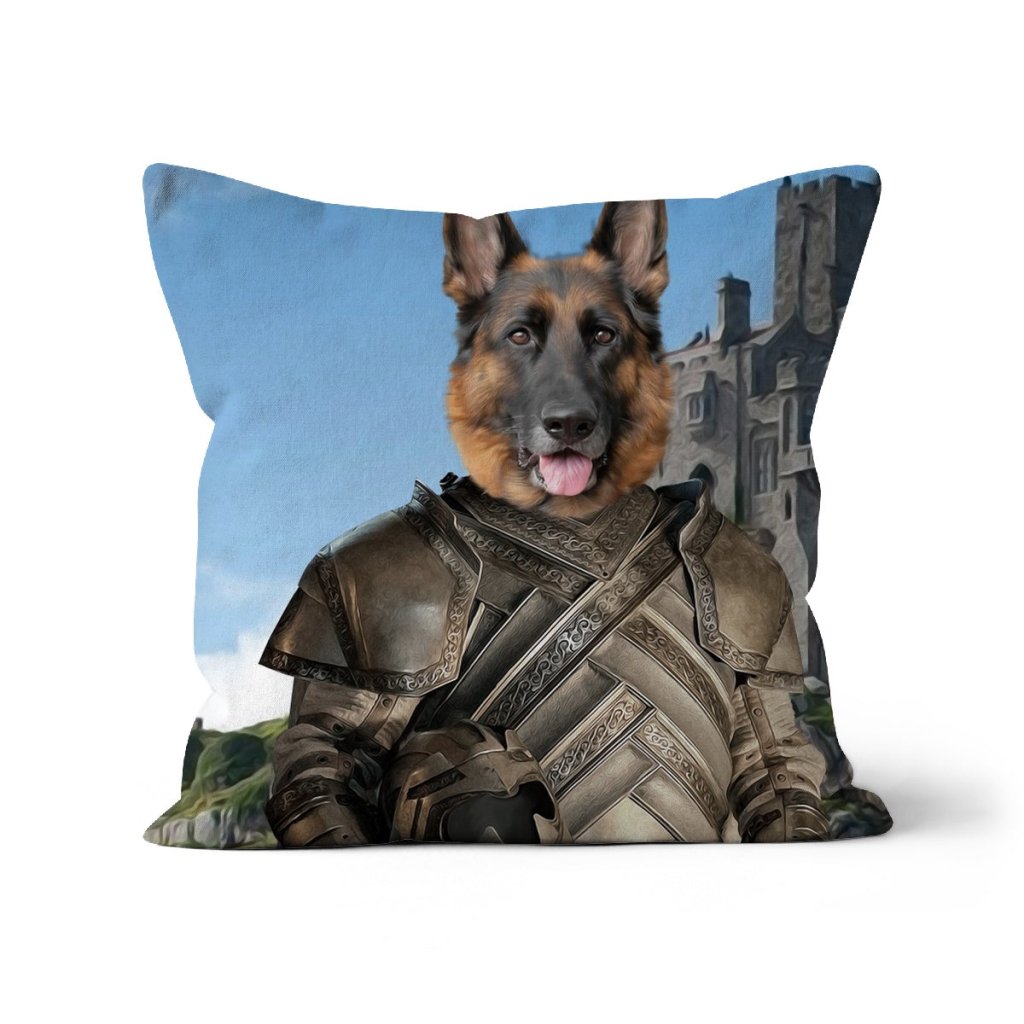 Pet Portraits | The King Maker (House Of The Dragon Inspired): Custom Pet Pillow | Paw & Glory