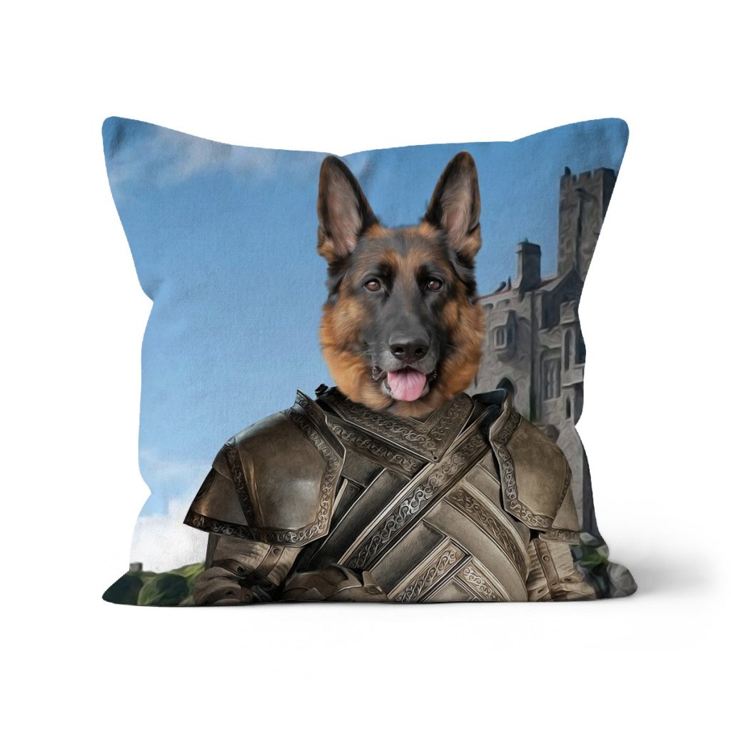 Pet Portraits | The King Maker (House Of The Dragon Inspired): Custom Pet Pillow | Paw & Glory