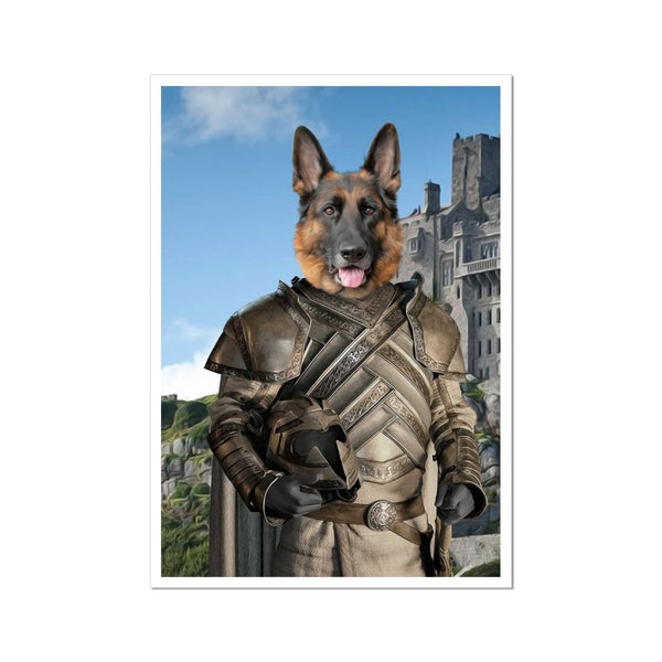 Kingmaker Custom Pet Poster | Custom Pet Portrait Print | Paw & Glory