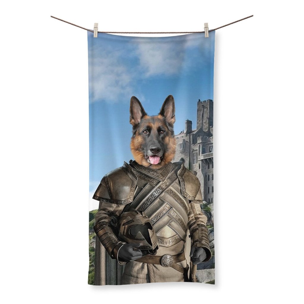 Pet Portraits | The King Maker (House Of The Dragon Inspired): Custom Pet Towel | Paw & Glory