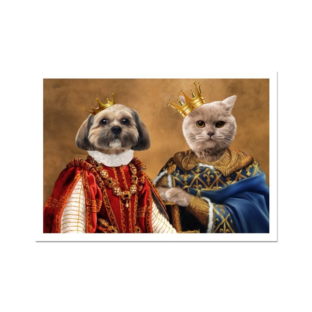Pet Portraits | The King & Queen: Custom Pet Portrait | Paw & Glory