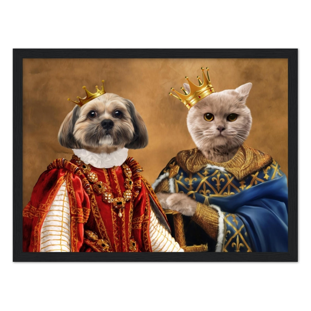 Pet Portraits | The King & Queen: Custom Pet Portrait | Paw & Glory