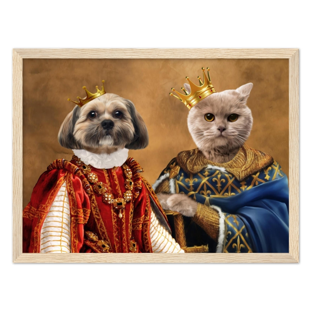 Pet Portraits | The King & Queen: Custom Pet Portrait | Paw & Glory