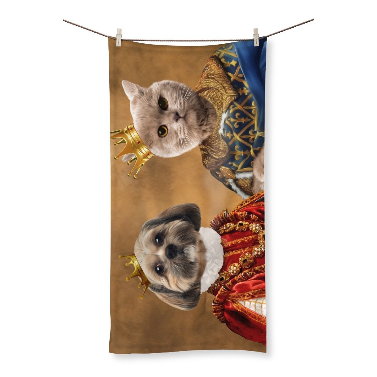 The King & Queen: Custom Pet Towel | Paw & Glory