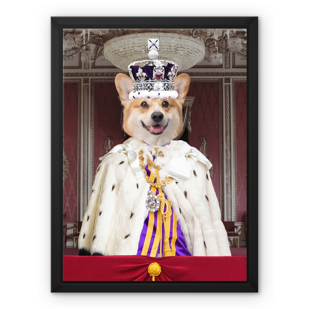 Pet Portraits | The Kings Coronation: Custom Pet Canvas | Paw & Glory