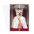 The Kings Coronation: Custom Pet Greeting Card