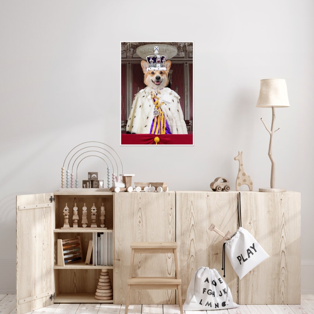 Pet Portraits | The Kings Coronation: Custom Pet Poster | Paw & Glory