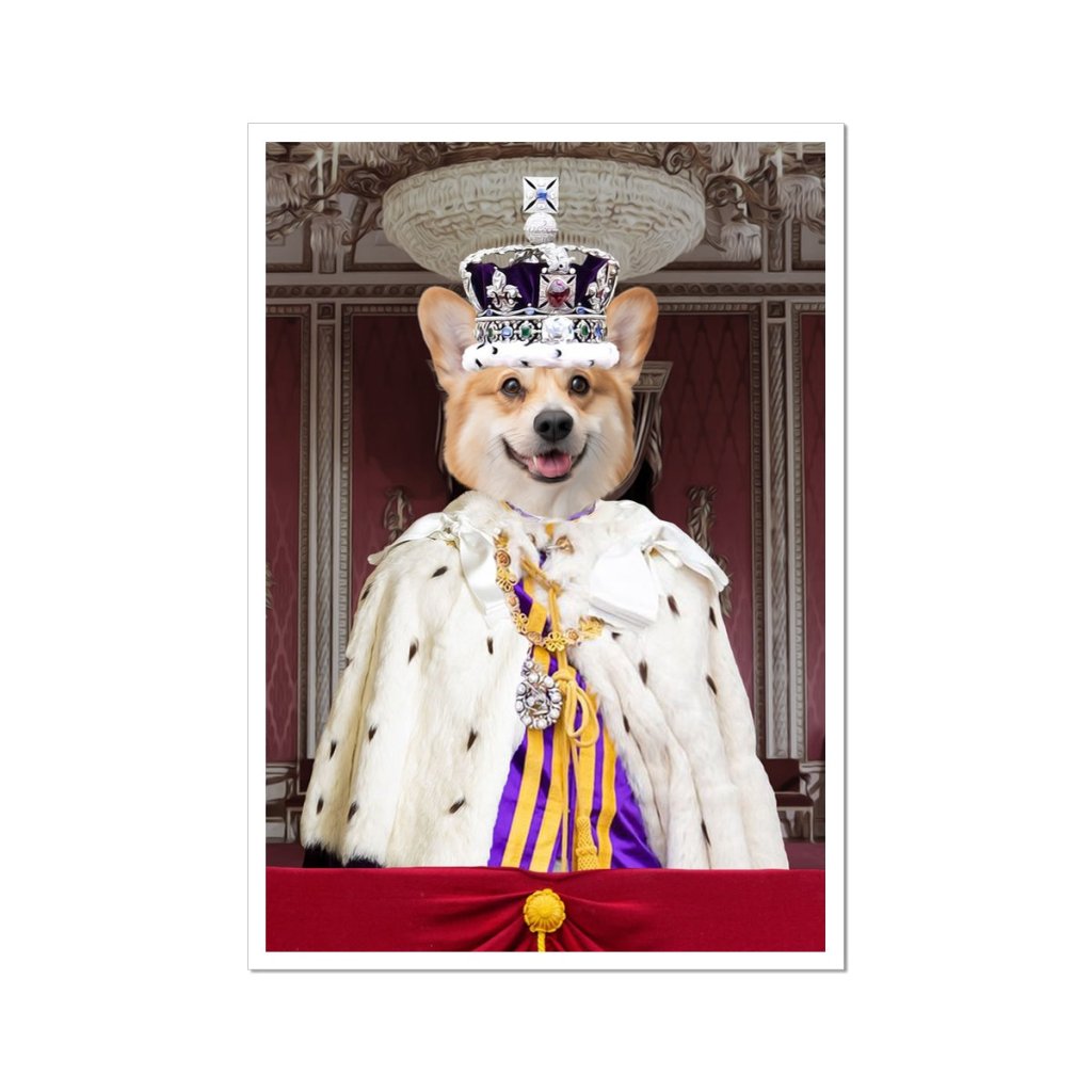 Pet Portraits | The Kings Coronation: Custom Pet Poster | Paw & Glory